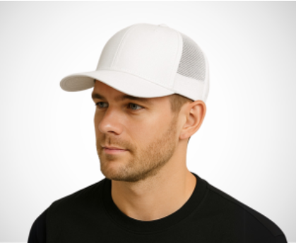 Classic Trucker Cap – Foam Front, Mesh Back, Snapback Closure, Structured High Crown, Curved or Flat Bill, Numerous Colors/Prints, Custom Patch & Logo Available, Trendy for Outdoor, Team & Promotion